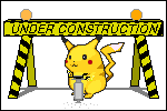Animated Pikachu under construction sign